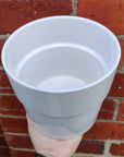 Wide Rim Pot - white - 14cmD