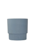 Veneto Planter Pot Steel Blue- Large L19xW19xH18.5cm Folia House