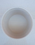 Ceramic Pot Oblique White with speckles- 10cmD Folia House