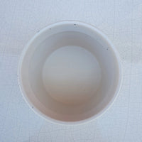 Ceramic Pot Oblique White with speckles- 10cmD Folia House