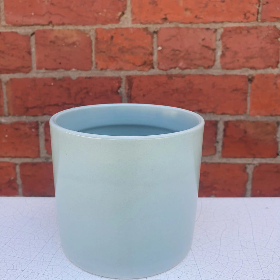 Ceramic Pot Oblique light green - 10cmD Folia House
