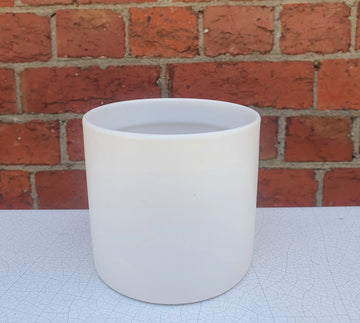 Ceramic Pot Oblique white - 10cmD Folia House
