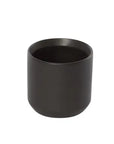 Ceramic pot oblique black - 13cmD Folia House