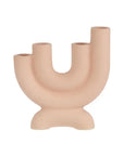 EMPORIUM ASTRALA CANDLEHOLDER DUSTY PINK 17.5X4X18.5CM Folia House