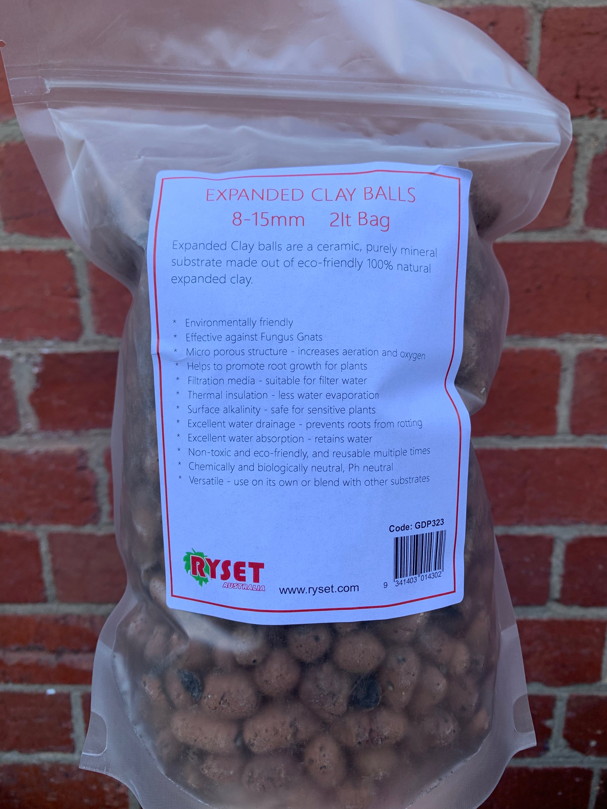 Expanded Clay Balls - 2 liter bag