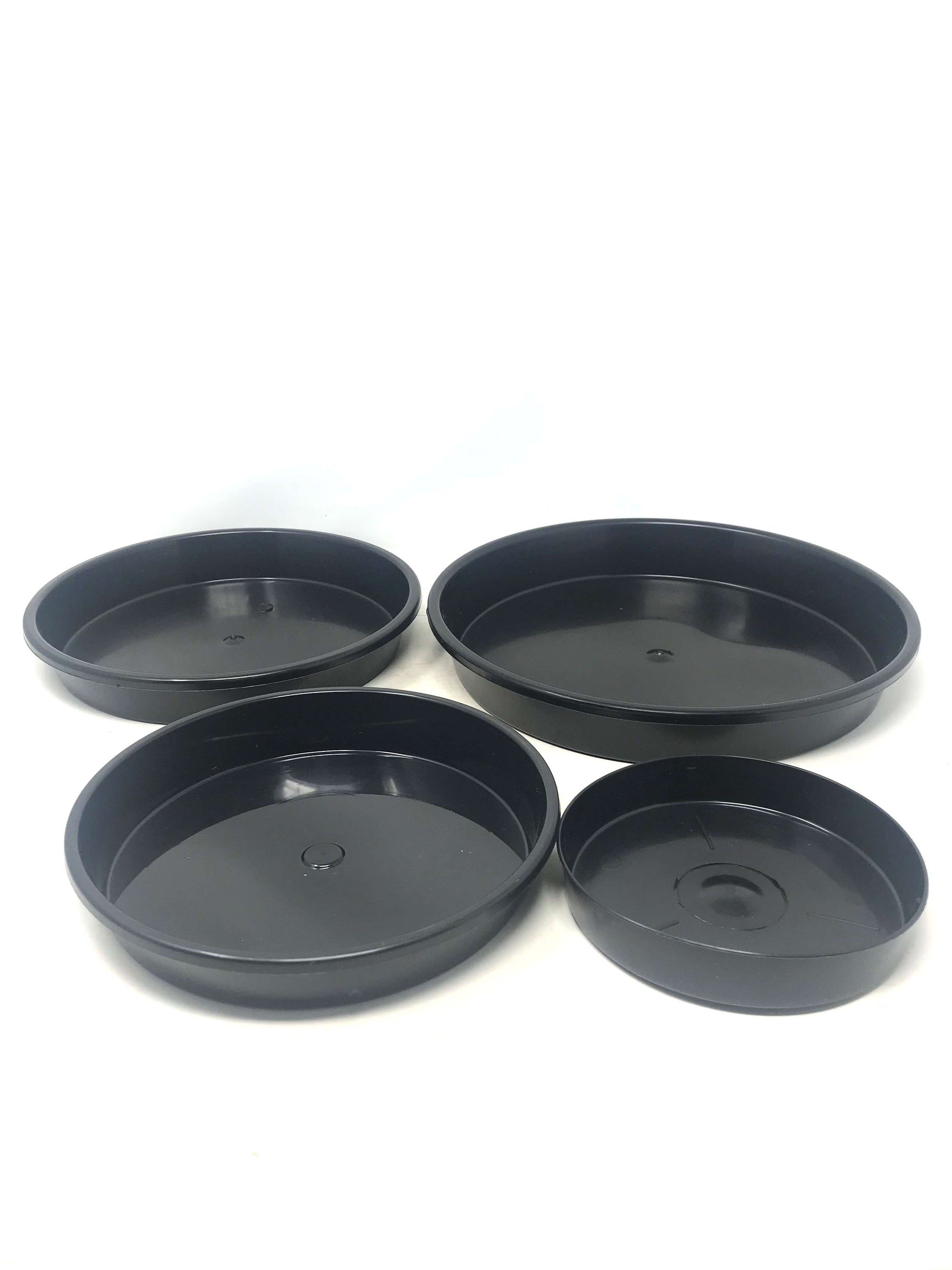 Black Plastic Saucer Folia House