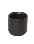 Ceramic pot oblique black - 17cmD Folia House