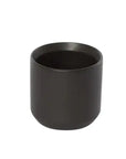 Ceramic pot oblique black - 24cm Folia House