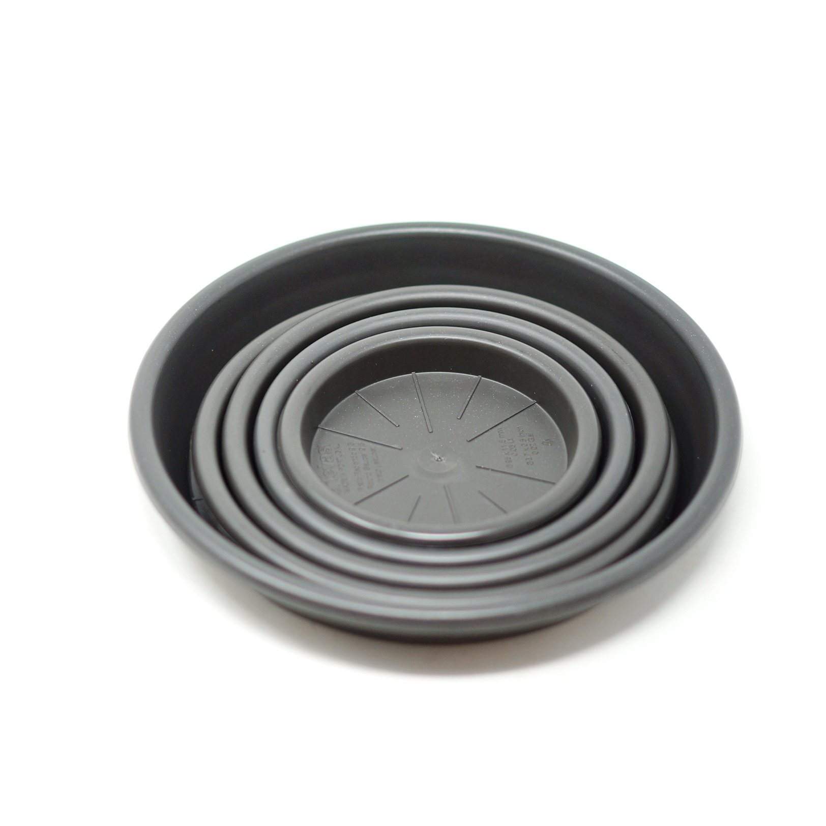 Round saucer anthracite Folia House